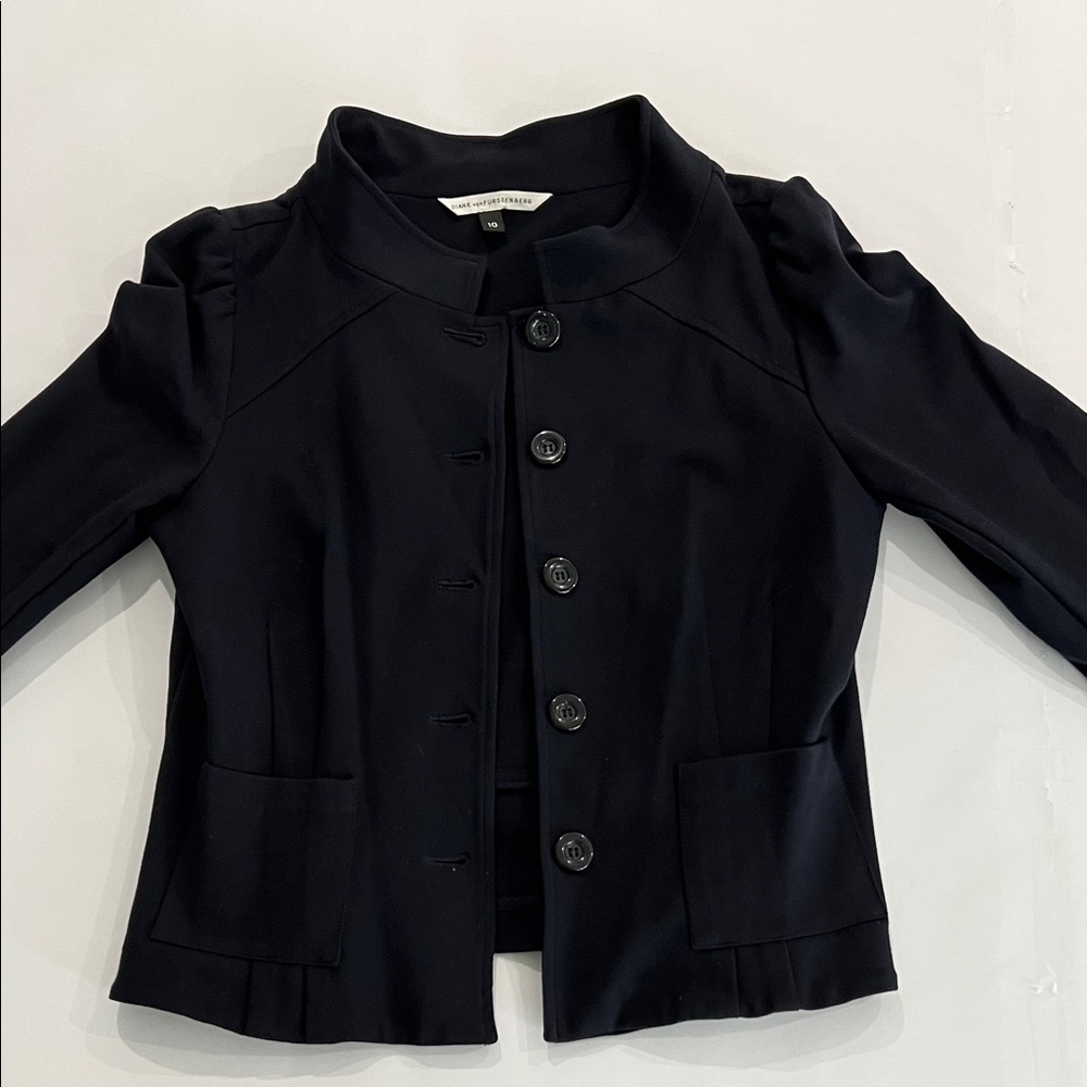 DVF Women's Navy Blazer Jacket